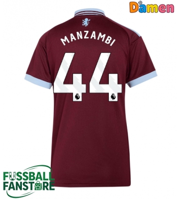 Aston Villa Johan Manzambi #44 Replik Heimtrikot Damen 2026-27 Kurzarm